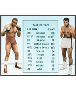 MUHAMMAD ALI &quot;Tale of The Tape&quot; Color Photo in MINT Condition - 10&quot; x 8&quot; - £15.84 GBP