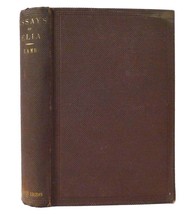 Charles Lamb Essays On Elia Library Edition Early Printing - £63.56 GBP