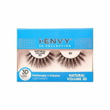 KISS i-ENVY 3D Collection Natural Volume Eyelashes, Style 80, 1 Pair - £7.18 GBP