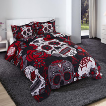 HIG 3D Comforter Set Animals and Scenery Floral Print with 2 Shams - Twin Queen - £21.52 GBP+