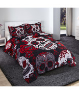 HIG 3D Comforter Set Animals and Scenery Floral Print with 2 Shams - Twi... - £23.58 GBP
