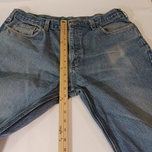 Carhartt Men's Blue Denim Jeans Measured Size 39×29 image 15