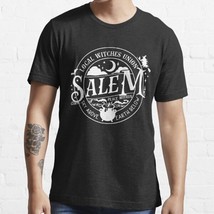  Salem Local Witch Union Men&#39;s Black Cotton T-Shirt - £16.60 GBP