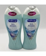 2X - Softsoap Body Scrub Exfoliating Body Wash Sea Kissed Blue Lotus Flo... - £23.25 GBP