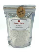 Almond &amp; Vanilla Bath Salts Epsom Salt bath soak gift for her therapeuti... - $7.43