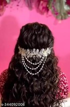 Indian Women Artificial Floral Hair Accessories Fashion Wedding Vani Gaj... - £21.70 GBP