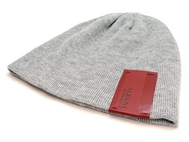 Alfani Reversible Beanie Men&#39;s Knit Hat Grey &amp; Charcoal - £14.84 GBP
