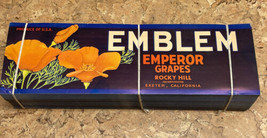 Wholesale Lot Of 1000 Original 1940&#39;s Emblem Emperor Grapes Crate Labels JD - $297.00