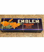 Wholesale Lot Of 1000 Original 1940&#39;s Emblem Emperor Grapes Crate Labels JD - €258,75 EUR