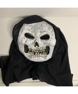 Vintage Easter Unlimited Skull Fun World Halloween Mask Glows - $15.88
