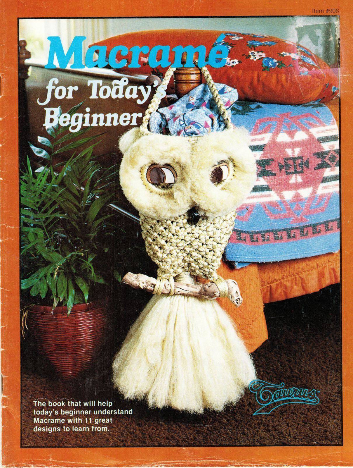 Vtg 1978 Macrame For Today's Beginner Curtain Planters Owl Spice Rack Patterns - £11.80 GBP
