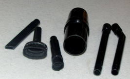 small vacuum ATTACHMENT PARTS 6 black plastic (D) - $3.00
