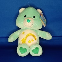 Care Bears Wish Bear 2003 8&quot; Plush Mint Green Stuffed Animal ~ NWT - £13.22 GBP