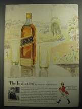 1956 Johnnie Walker Black Label Scotch Ad - The Invitation by Charles Burchfield - £14.78 GBP