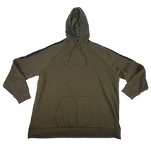 Russell Premium Fleece Sweats  Hoodie Sweatshirt Green Black Stripe Mens... - £21.74 GBP