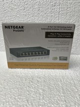 Netgear ProSAFE 8-port 10/100 Desktop Ethernet Switch Model #FS108 - BRA... - £32.68 GBP