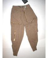 New Womens Designer Pants Italy 40 2 4 Brown Viscose Gaetano Navarra Jog... - $460.35