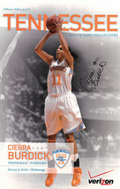 Cierra Burdick signed 2011-12 Tennessee Lady Vols 11x17 Poster #11 (Wome... - $19.95