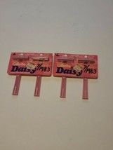 Vintage 1980 Gillette Daisy Pink Safety Razor New! Lot Of 2 Packages Pink - $14.84