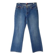 Tommy Blue Jeans Junior Womens size 11 Bootcut Button Fly Mid Rise  33 x 32 - £17.95 GBP