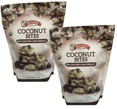 2 Packs Jennies Coconut Bites With Cacao Nibs &amp; Dark Chocolate USDA ORGANIC 24oz - £32.06 GBP