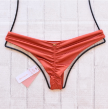 Pq Swim Saffron Basic Ruched Teeny Bikini Bottom (M) Nwt $64 - £29.87 GBP