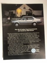 1987 Voltswagon Jetta Car Vintage Print Ad Advertisement pa8 - £6.99 GBP