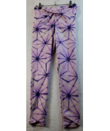 Free People Movement Leggings Womens Small Purple Tie Dye Elastic Waist ... - £26.96 GBP