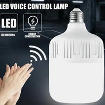 Sound Activated LED Bulb Voice Control Light, E27 Base, 220V, 6500K Cold... - £6.59 GBP