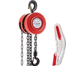 VEVOR Hand Chain Hoist, 6600 lbs /3 Ton Capacity Chain Block, 10ft/3m Lift Manu - £79.91 GBP