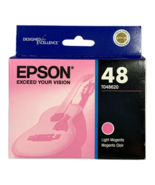 Genuine OEM Epson 48 Light Magenta Ink Cartridge Printer T048620 Stylus ... - £6.81 GBP
