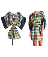 $248 BCBG Kimono Dress XXSmall 0 Multi Color Stretch Waist + Slip Elbow ... - $55.36 CAD