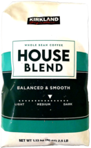 Kirkland Signature Whole Bean Coffee House Blend Medium Roast 40 Oz EXP ... - $22.89
