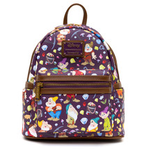 Loungefly Disney Snow White And The Seven Dwarfs Gems AOP Backpack - £90.86 GBP