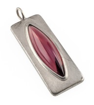 Jorgen Jensen Étain Violet-Pink Pendentif 230, 49mm Grand - $52.46