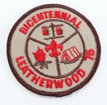 Vintage 1976 Bicentennial Leatherwood Round Boy Scouts America BSA Camp ... - $11.69