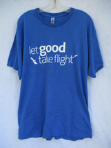 AA American Airlines Mens T-Shirt XL Double Sided Design Let Good Take Flight - £11.92 GBP