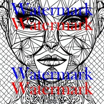 Face of Topology - Single Page Digital Coloring Books: Downloadable PNGs for Con - £2.39 GBP