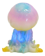 Nautical Colorful LED Glow Light Acrylic Resin Jellyfish Sea Jellies Figurine - £24.69 GBP