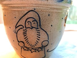 Eldreth Pottery Salt Glaze Santa Candle Holder 2004 Mint Condition - $19.99