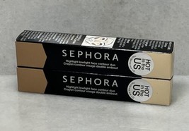 2 Sephora Highlight Lowlight Face Contour Duo - Light 01 - 0.12oz - $24.75