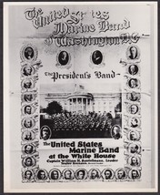 US Marine Band 8x10 Photo Original ca. 1960 Print of 1923 Concert Poster - £15.65 GBP