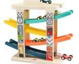 Toddler Wooden Race Track Car Ramp Toys For 1 2 Year Old Baby Motor Skil... - $39.99