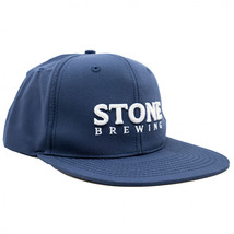 Stone Brewing Keep it Simple Logo Snapback Hat Blue - £27.34 GBP