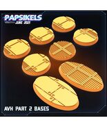 3D Printed Papsikels Aliens Vs Humans Part 2 Bases Aliens vs Humans Part... - $19.90