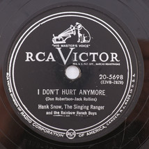 Hank Snow - I Don&#39;t Hurt Anymore / My Arabian Baby 1953 10&quot; 78 rpm 20-5698 - £8.06 GBP