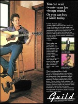 1987 Guild GF-60 D-60 acoustic guitar ad with Eric Clapton Hank Williams Jr. - £3.34 GBP