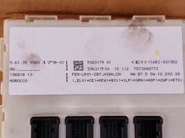 Bmw F30 F33 328i 428i N20 2.0 4cyl Turbo DME ECU FEM Key Ignition Module Set image 8