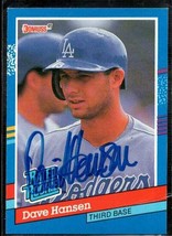 Dave Hansen Signed Autographed 1991 Donruss Rated Rookie Baseball Card - Los Ang - $3.47