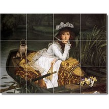 James Tissot Woman Painting Ceramic Tile Mural P08651 - $120.00+